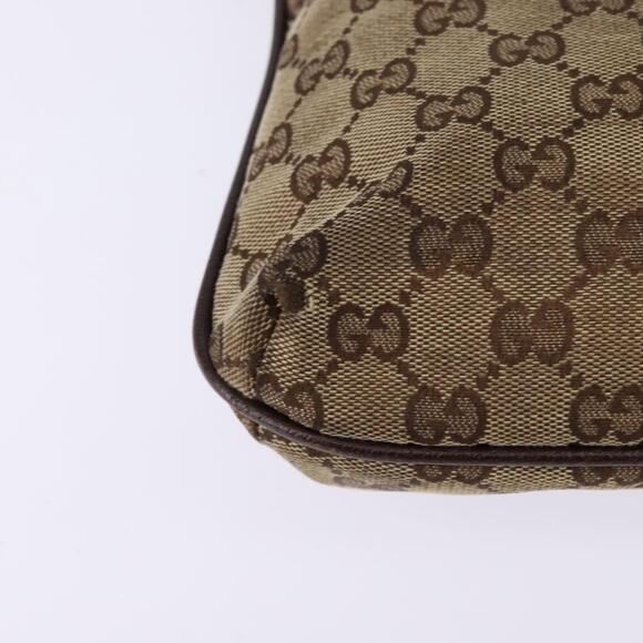 GUCCI GG Canvas Shoulder Bag Beige Silver Auth 143234 - Picture 15 of 16